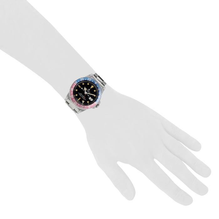 Reloj Rolex GMT-Master de acero Ref :  1675 Circa  1977 - Detail D1