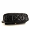 Chanel 19 large model shoulder bag in black quilted leather - Detail D5 thumbnail