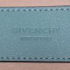 Sac bandoulière Givenchy GV3 petit modèle en cuir turquoise et daim taupe - Detail D4 thumbnail