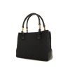 Gucci Bamboo shopping bag in black monogram canvas and black leather - 00pp thumbnail