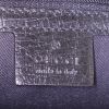 Shopping bag Gucci Bamboo in tela monogram nera e pelle nera - Detail D3 thumbnail