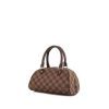 Louis Vuitton Ribera small model handbag in ebene damier canvas and brown leather - 00pp thumbnail