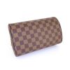 Louis Vuitton Ribera small model handbag in ebene damier canvas and brown leather - Detail D4 thumbnail