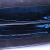 Borsa a tracolla Gucci Ophidia in camoscio blu scuro e pelle verniciata nera - Detail D2 thumbnail