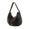 Burberry shoulder bag in black grained leather - 00pp thumbnail