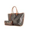 Shopping bag Goyard Anjou in tela monogram marrone e pelle marrone - 00pp thumbnail