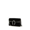 Bolso bandolera Gucci Dionysus mini en terciopelo negro y cuero negro - 00pp thumbnail