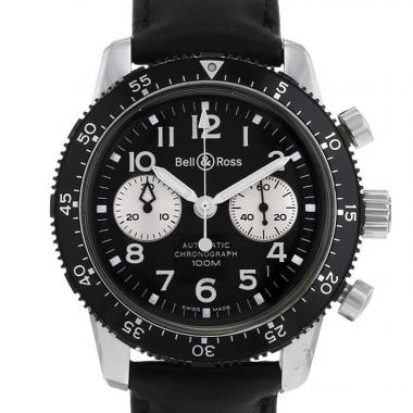 Orologio Bell 
Ross Classic Pilot Chronograph in acciaio Ref :  520S Circa  2010