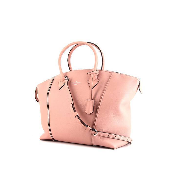 Soft lockit leather crossbody bag Louis Vuitton Pink in Leather