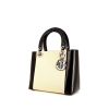 Dior Lady Dior medium model handbag in beige canvas and black - 00pp thumbnail
