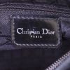 Borsa Dior Lady Dior modello medio in tela beige e pelle lucida nera - Detail D3 thumbnail