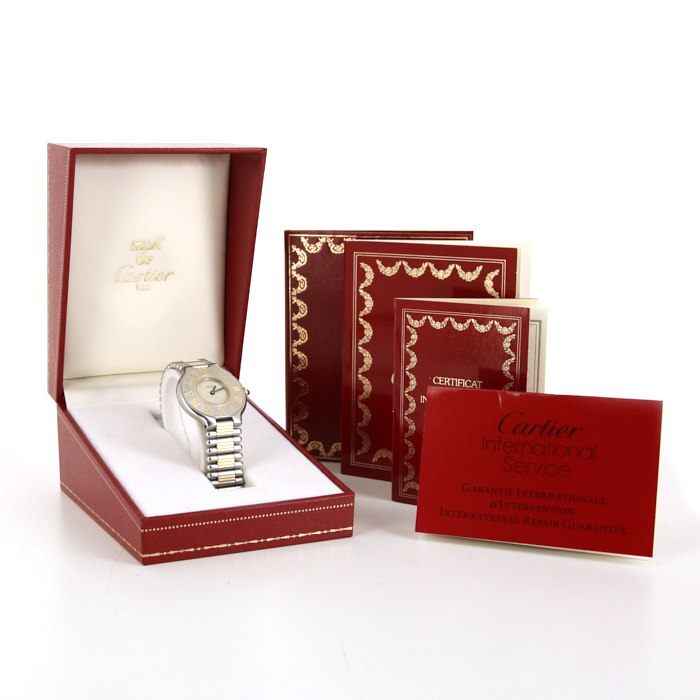 Montre Cartier Must 21 en acier Vers  1994 - Detail D2