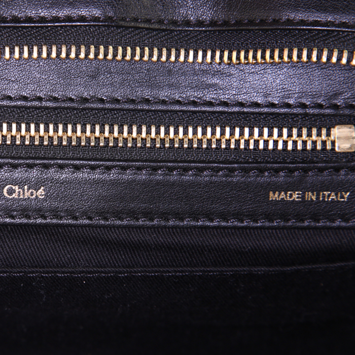Sac à main Chloé Alice en cuir noir - Detail D4