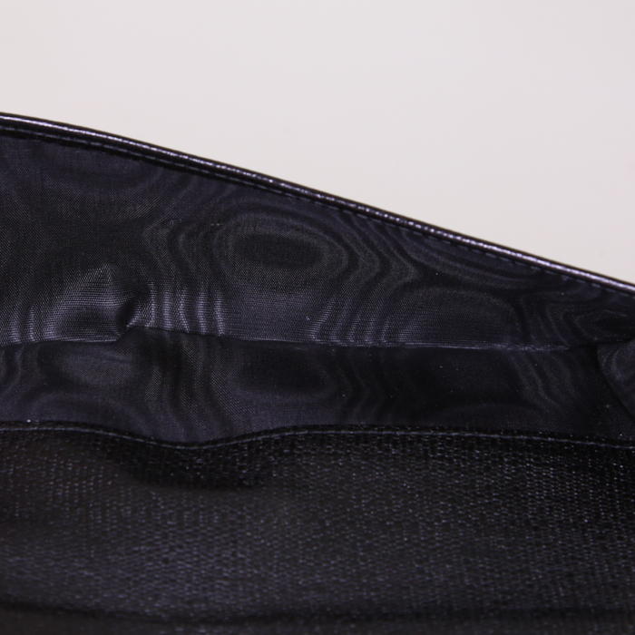 Billetera Saint Laurent en cuero negro - Detail D3