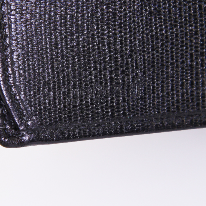 Portefeuille Saint Laurent en cuir noir - Detail D4