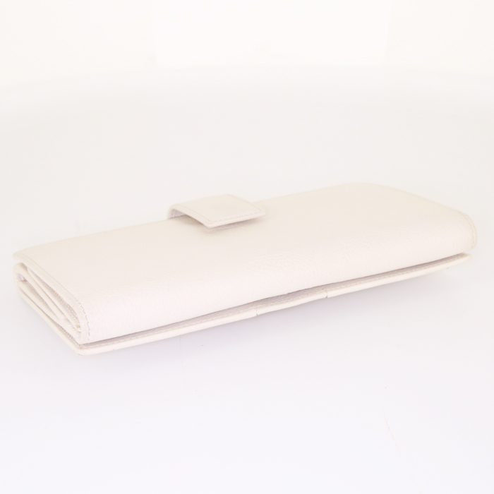 Saint Laurent wallet in white leather - Detail D5