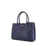Salvatore Ferragamo handbag in blue leather - 00pp thumbnail