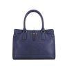 Salvatore Ferragamo handbag in blue leather - 360 thumbnail