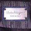 Sac à main Salvatore Ferragamo en cuir bleu - Detail D3 thumbnail
