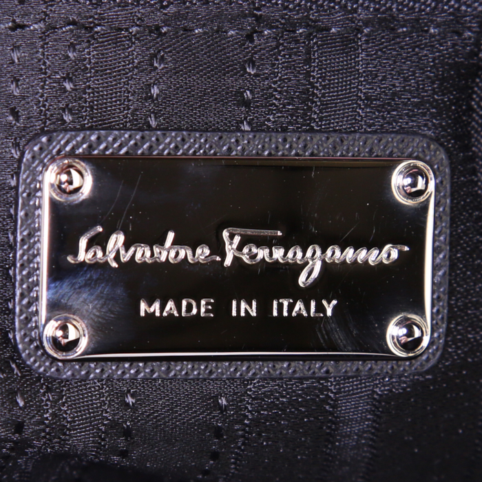 Borsa a tracolla Salvatore Ferragamo modello piccolo in pelle nera - Detail D4