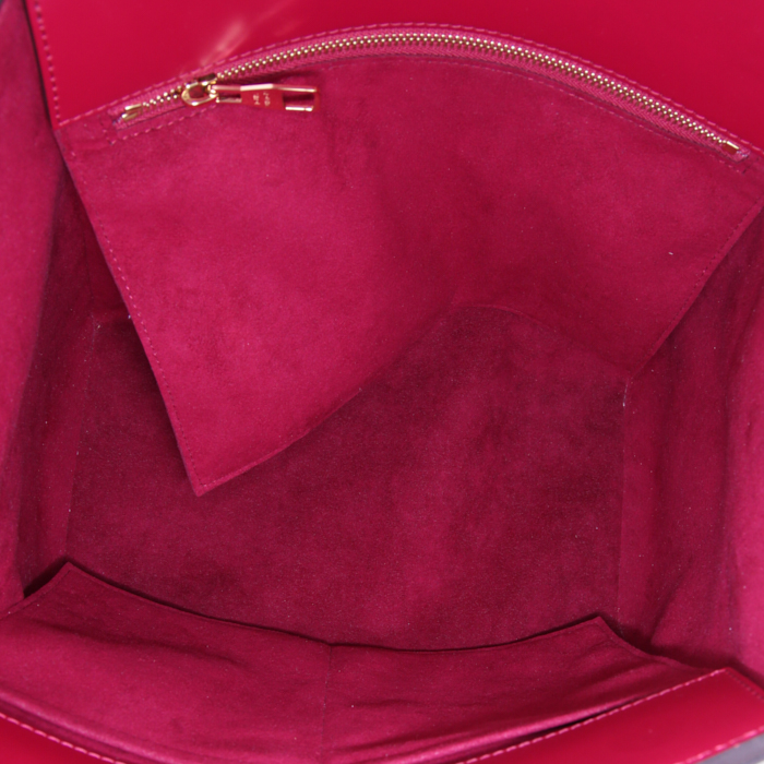 Sac à main Louis Vuitton Phenix moyen modèle en toile monogram marron et cuir rose - Detail D3