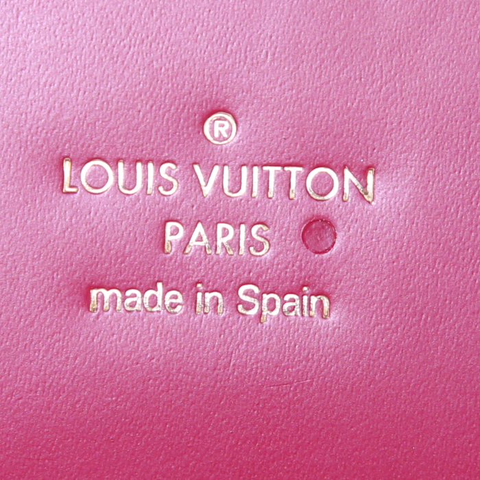 Sac à main Louis Vuitton Phenix moyen modèle en toile monogram marron et cuir rose - Detail D4