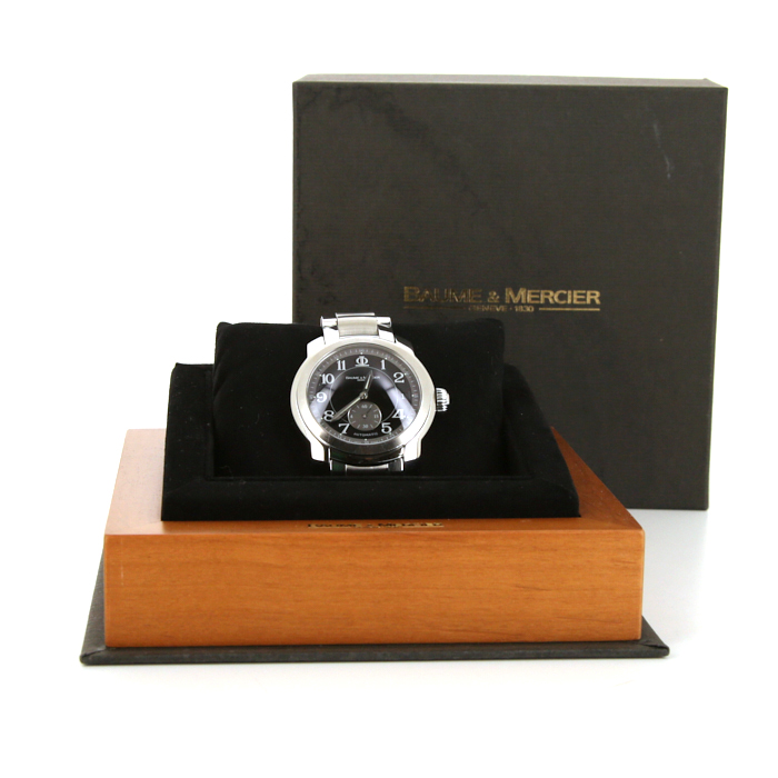 Montre Baume 
Mercier Capeland en acier Ref :  MV045221 Vers  2000