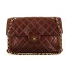 Bolso de mano Chanel Timeless en cuero acolchado marrón - 360 thumbnail