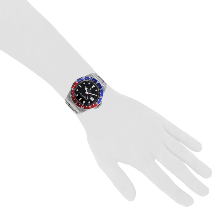 Reloj Rolex GMT-Master de acero Ref :  1675 Circa  1969 - Detail D1