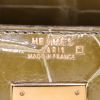Hermes Kelly 32 cm handbag in green Chartreuse crocodile - Detail D4 thumbnail