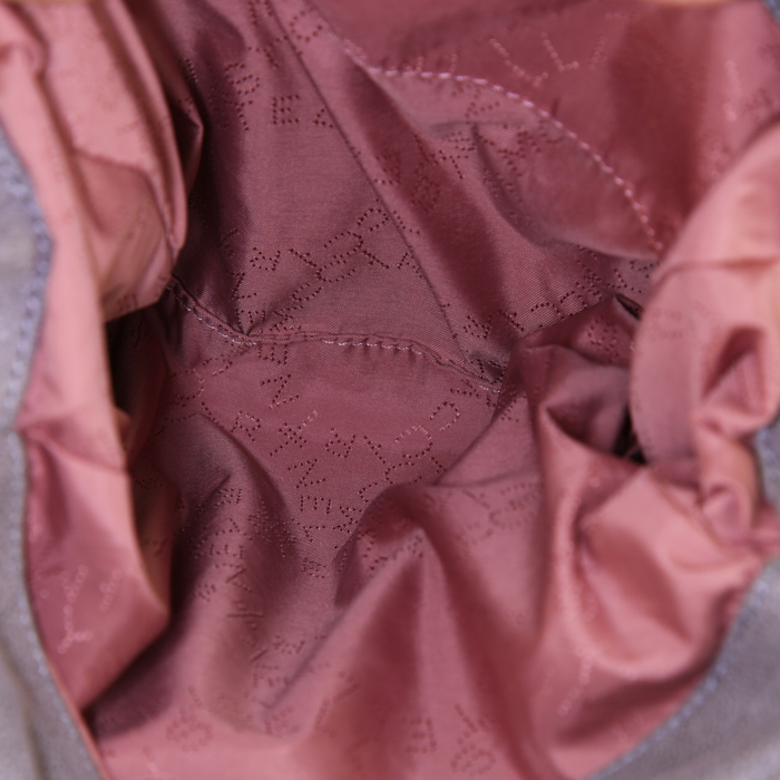 Borsa Stella McCartney Falabella mini in tela grigia - Detail D3