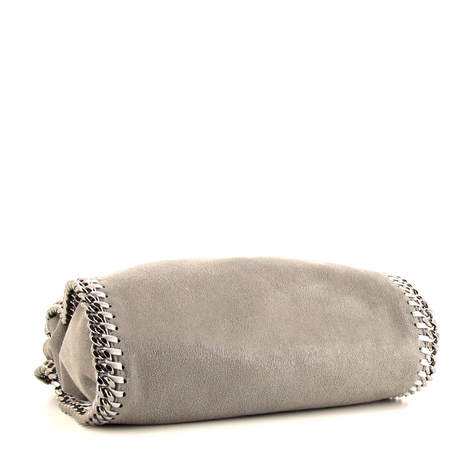 Sac à main Stella McCartney Falabella mini en toile grise - Detail D5