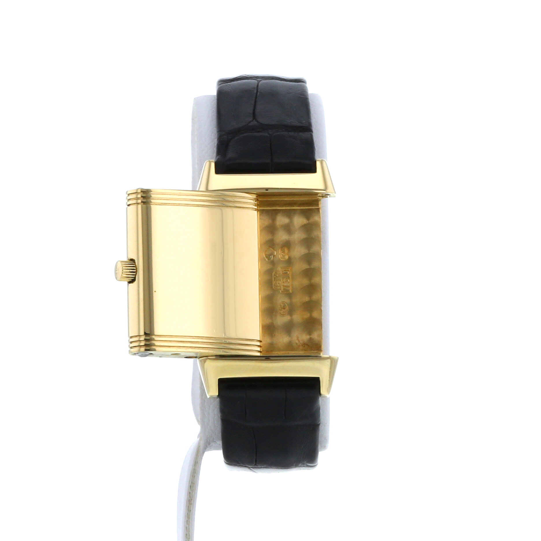 Montre Jaeger Lecoultre Reverso en or jaune Ref :  260.1.08 Vers  1990 - Detail D1