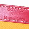 Goyard Comores shopping bag in red monogram canvas and red leather - Detail D3 thumbnail