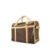 Borsa da viaggio Louis Vuitton Sac chien 40 in tela monogram marrone e pelle naturale - 00pp thumbnail