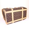 Bolsa de viaje Louis Vuitton Sac chien 40 en lona Monogram marrón y cuero natural - Detail D4 thumbnail