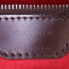 Shopping bag Louis Vuitton Hampstead in tela a scacchi ebana e pelle marrone - Detail D3 thumbnail