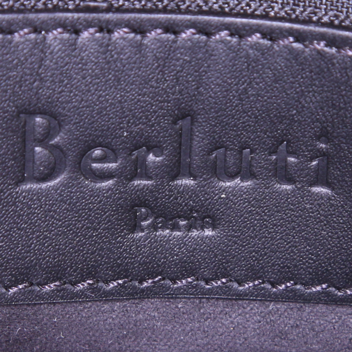 Berluti Un jour briefcase in brown leather - Detail D4