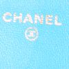 Borsa a tracolla Chanel Wallet on Chain in pelle blu a fiori - Detail D3 thumbnail