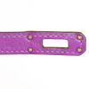 Hermes Birkin 25 cm handbag in purple Anemone Swift leather - Detail D4 thumbnail