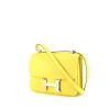 Hermes Constance shoulder bag in yellow Soufre epsom leather - 00pp thumbnail