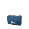 Hermès Constance Elan handbag in blue epsom leather - 00pp thumbnail