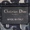 Shopping bag Dior Book Tote in tela monogram blu - Detail D3 thumbnail