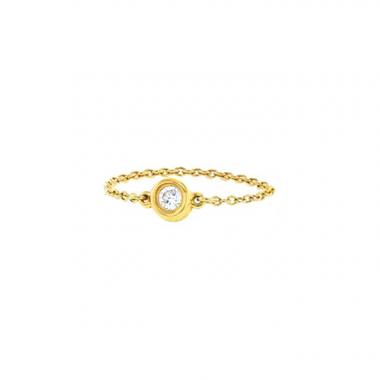 Bague Tiffany & Co Diamonds By The Yard en or jaune et diamant