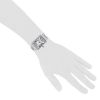 Cartier Tank Solo  large model watch in stainless steel Ref:  3169 Circa  2000 - Detail D1 thumbnail