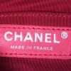 Borsa bisaccia Chanel in pelle trapuntata nera e pelle blu - Detail D3 thumbnail