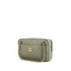 Chanel Camera handbag in Almond green quilted grained leather - 00pp thumbnail