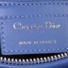 Borsa a tracolla Dior Lady Dior modello medio in pelle cannage blu - Detail D4 thumbnail