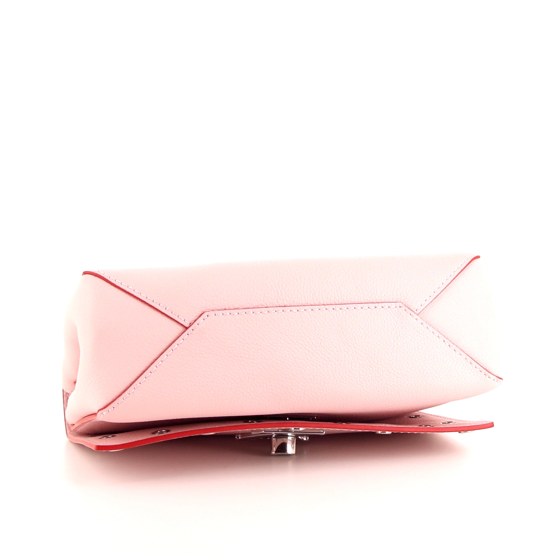 Louis Vuitton Lockme handbag in pink leather - Detail D5