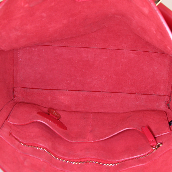 Sac à main Mulberry en cuir rouge - Detail D3